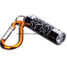 Stone Pattern Lens LED Key Chain Flashlight